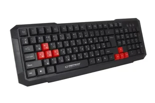 ESPERANZA GAMING USB ASPIS CZERWONA UA - Klawiatury - miniaturka - grafika 1