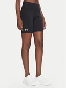 Spodenki damskie - Under Armour Szorty sportowe Rival 7" 1386703 Czarny Slim Fit - miniaturka - grafika 1