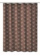 Zasłony prysznicowe - Kleine Wolke Bow Tekstylna Zasłona prysznicowa brązowy 180x200 cm - miniaturka - grafika 1