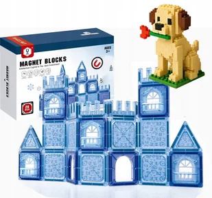 KLOCKI MAGNETYCZNE 28el KLOCKI 3D KONSTRUKCYJNE EDUKACYJNE 111A - Klocki KLOCKI MAGNETYCZNE 28el KLOCKI 3D KONSTRUKCYJNE EDUKACYJNE 111A - Klocki - miniaturka - grafika 1