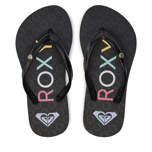 Japonki Roxy ARGL100286 Czarny - Buty dla dziewczynek - miniaturka - grafika 1