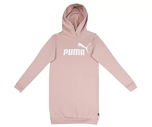 PUMA Sukienka z kapturem Logo Ess FL G Kombinezon, Różowy Kwarcowy, 12 Lat Unisex-Bimbi, Różowy kwarc, 12 lat - Sukienki - miniaturka - grafika 1
