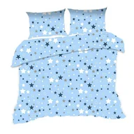 Pościel dla dzieci - Extrapościel Pościel bawełniana 160x200 364K gwiazdki niebieska Kids 24 - miniaturka - grafika 1