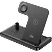 Ładowarki do telefonów - XO ŁAD INDUKCYJNA WX033 15W 4w1 czarna - miniaturka - grafika 1