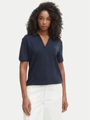 Koszulki i topy damskie - Tommy Hilfiger Polo WW0WW48720 Granatowy Relaxed Fit - miniaturka - grafika 1