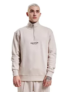Bestseller A/S Jorvesterbro Sweat Quarter Zip Hn Sn sweter męski, Moonbeam, XXL - Swetry męskie - miniaturka - grafika 1