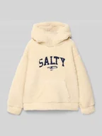 Bluzy dla dziewczynek - Bluza z kapturem o kroju regular fit z futerka model ‘Back’ - miniaturka - grafika 1