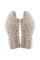 Rękawiczki - Rękawiczki Poke jasny beż - miniaturka - grafika 1