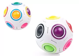 Magiczna Piłka Kula Łamigłówka Cube Magic Ball Układanka Biała - Łamigłówki - miniaturka - grafika 1
