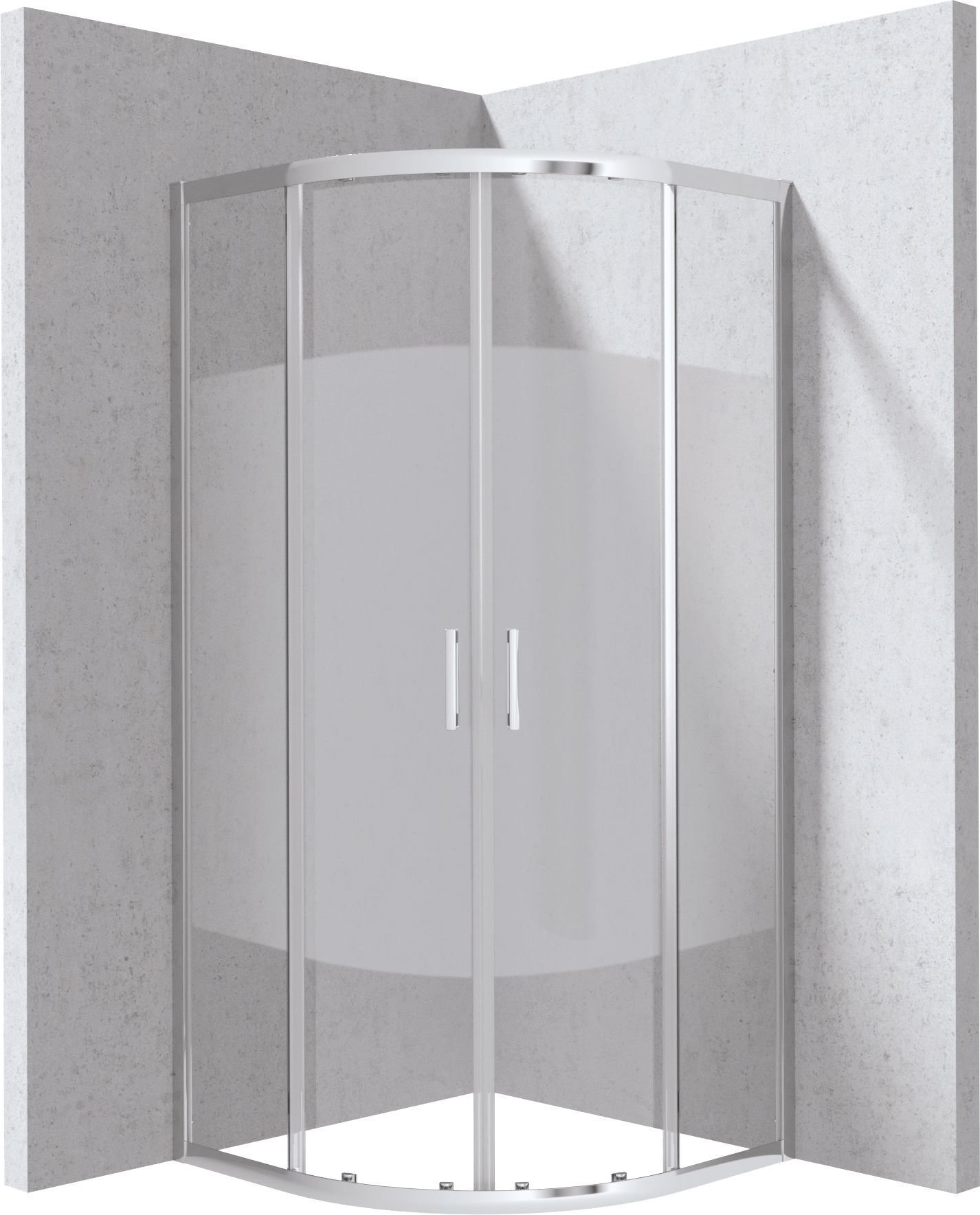 Deante Funkia Evo KYP_0E88P Kabina prysznicowa półokrągła 80x80 cm Chrom