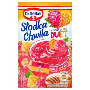 Dr Oetker Dr. Oetker KISIEL SŁODKA CHWILA ROZGRZEWAJĄCA MALINA/MIÓD 31,5G 281108 - Kisiel - miniaturka - grafika 1