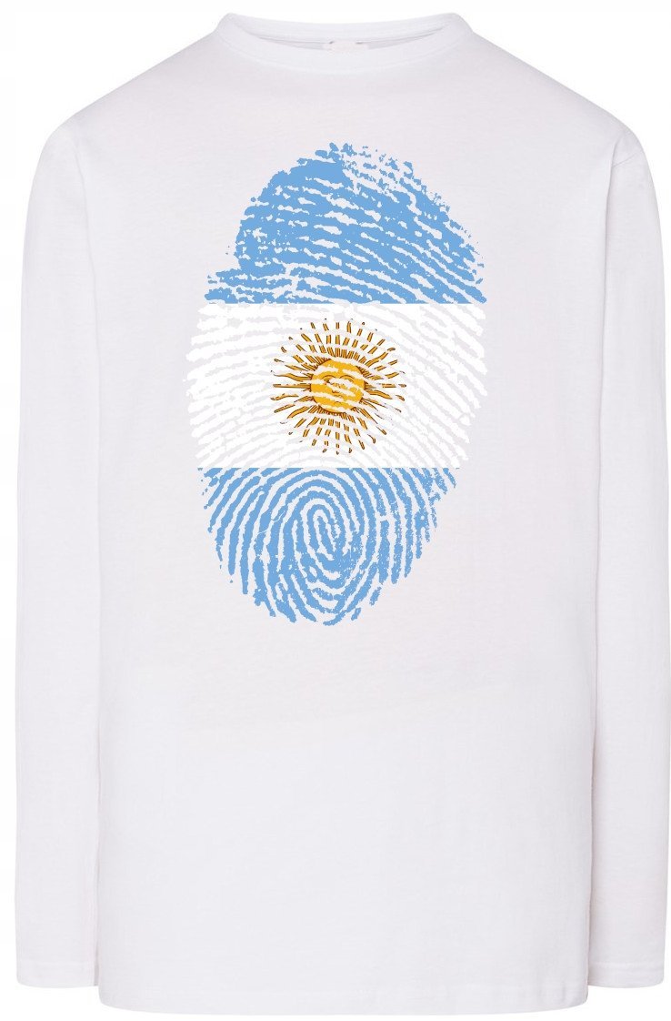 Argentyna Flaga Odcisk Palca Longsleeve Rozm.S