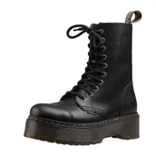 Botki męskie - glany STEEL - BLACK (10-dziurkowe) ALESSIA-41 - miniaturka - grafika 1