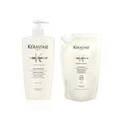 Szampony do włosów - Kérastase Densifique Bain Densite butelka z pompką do wielokrotnego napełniania i zestaw uzupełniający szampon Szampony 1 ct - miniaturka - grafika 1