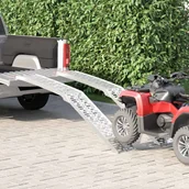 Wózki magazynowe - vidaXL Rampy załadunkowe 2 pcs Srebrny 222 x 29 x 14 cm Aluminium - miniaturka - grafika 1