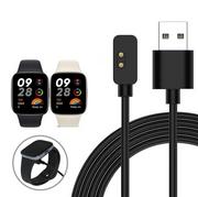 Akcesoria do smartwatchy - ładowarka kabel do Xiaomi Redmi Watch 3 / 3 Active / 2 Lite / Mi band 7 PRO czarna - miniaturka - grafika 1