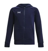 Bluzy dla chłopców - Under Armour Chłopięca bluza polarowa z kapturem i zamkiem błyskawicznym - miniaturka - grafika 1