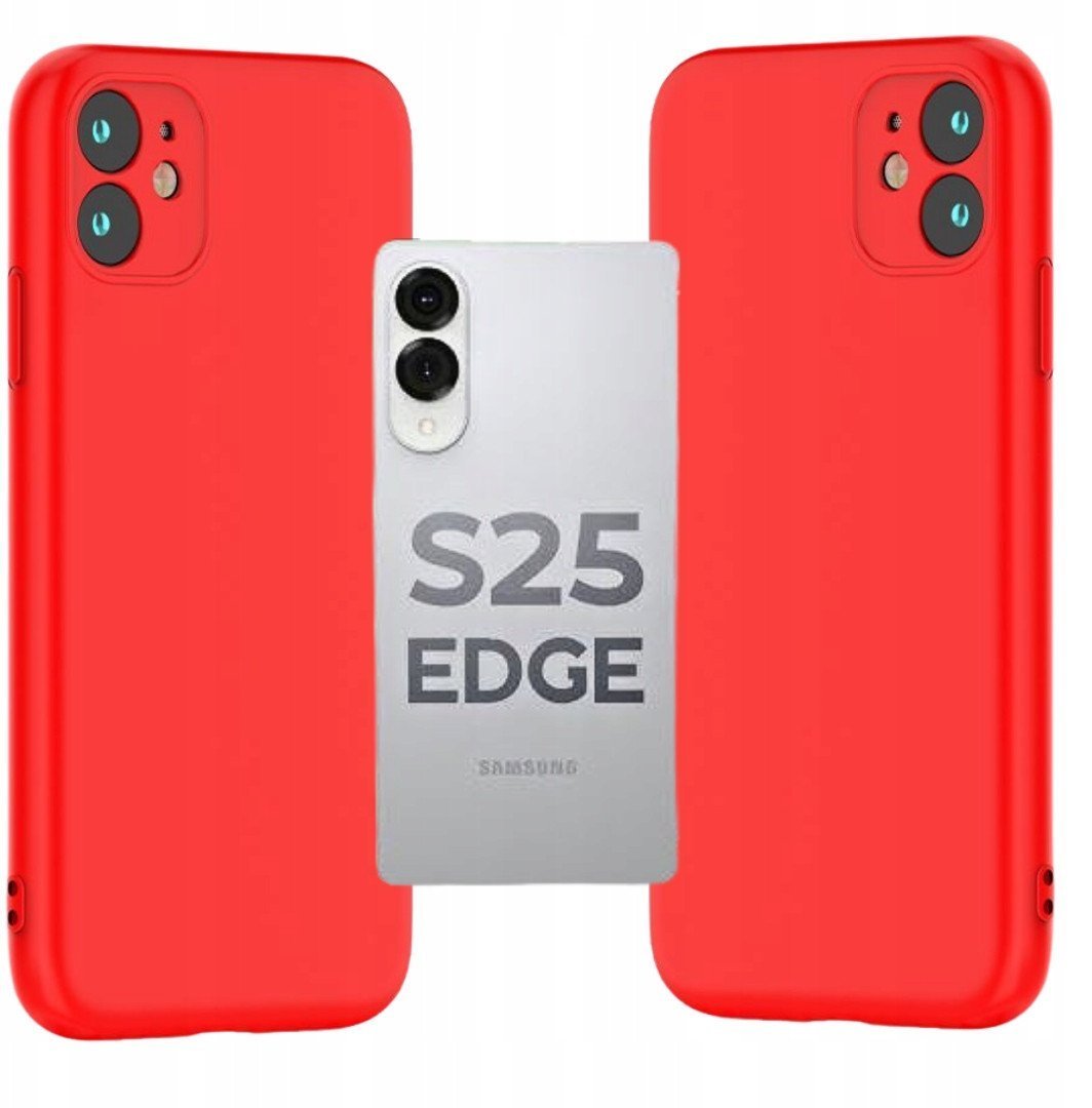 NAKŁADKA SILICON CASE DO SAMSUNG GALAXY S25 EDGE CZERWONA