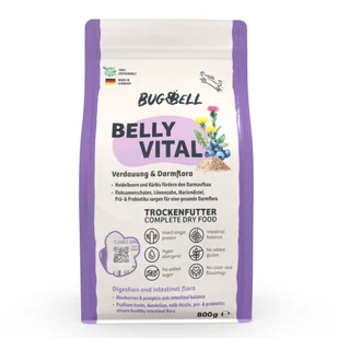 BugBell Belly Vital, Digestion & Intestinal flora - 800 g - Sucha karma dla psów - miniaturka - grafika 1