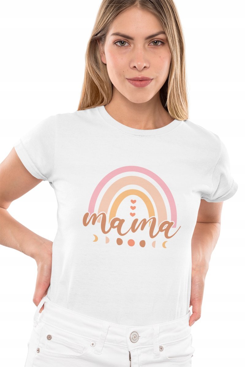 PREZENT DLA MAMY MATKI KOSZULKA DAMSKA T-SHIRT Z NAPISEM MAMA