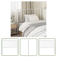 Inne meble do sypialni - The Living Store Metalowe wezgłowie - białe - 100 cm - Wezgłowie - miniaturka - grafika 1