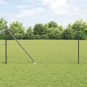 Ogrodzenia - Lumarko Ogrodzenie z słupkami Szary 1 x 25 m Stal - miniaturka - grafika 1