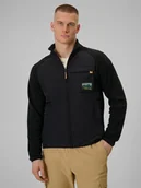 Bluzy męskie - 4F Polar regular ze stójką męski - czarny XXL - miniaturka - grafika 1