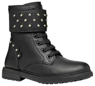 Botki damskie - Geox J Eclair Girl N Botki, czarne, 10 UK dziecko, Czarny, 10 UK Child - miniaturka - grafika 1