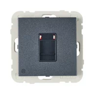 Gniazdka elektryczne - Efapel Gniazdo komputerowe POJEDYNCZE LOGUS 90 Grafit - miniaturka - grafika 1