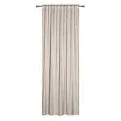 Zasłony - Zasłona z taśmą tunel DOHA 140 x 260 cm, kolor beżowy - miniaturka - grafika 1