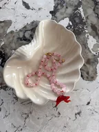 Naszyjniki - Krewetka i różowy kwarc - miniaturka - grafika 1