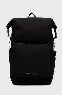 Tommy Hilfiger plecak męski kolor czarny duży gładki - Plecaki - miniaturka - grafika 1
