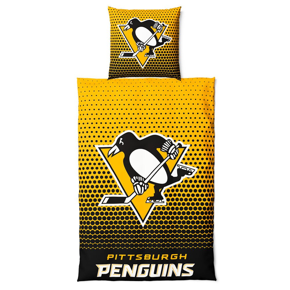 Pościel Fosho DOTS Pittsburgh Penguins 135x200 + 80x80cm