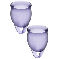Kubeczki menstruacyjne - Satisfyer Satisfyer Feel Confident Menstrual Cup Lilla - miniaturka - grafika 1