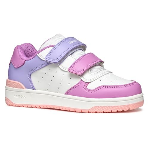 Geox J Washiba Girl B dziewczęce sneakersy, Kolor biały, 26 EU