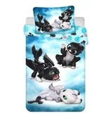 Pościel dla dzieci - Jerry Fabrics Pościel bawełniana 100x135 Jak wytresować smoka 8766 do łóżeczka poszewka 40x60 - miniaturka - grafika 1
