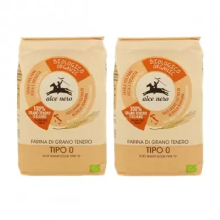 Alce Nero Mąka pszenna typ 0 do pizzy Zestaw 2 kg Bio - Mąka - miniaturka - grafika 1