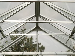 VITAVIA szklarnia ogrodowa MERKUR 8300, srebrna (8,3 m2; 2,57 x 3,21 m) + baza - Szklarnie ogrodowe - miniaturka - grafika 2