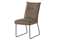 Krzesła - Krzesło Seattle #111 Tapicerowane Brązowe 51X61X92 Cm B 7481 - miniaturka - grafika 1