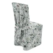 Pokrowce na meble - Dekoria pl pl Sukienka na krzesło magnolie na miętowym tle 45 × 94 cm Flowers 580-143-66 - miniaturka - grafika 1