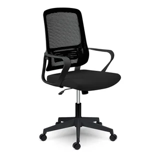 Fotel biurowy, krzesło biurowe Fotel biurowy z mikrosiatki Sofotel Wizo czarny - Fotele i krzesła biurowe - miniaturka - grafika 6