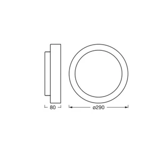 OSRAM Lampa sufitowa ORBIS MADRID, możliwość ściemniania, biały / opal, metal - Lampy sufitowe - miniaturka - grafika 1