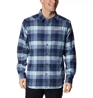 Koszule męskie - Columbia Męska koszula z długim rękawem Cornell Woods, Dark Mountain Buffalo Check, S - grafika 1