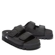Klapki i japonki damskie - Damskie Klapki TIMBERLAND SANTAMONICASUNRISESLIDE2B TB0A2QV40151 – Czarny - miniaturka - grafika 1