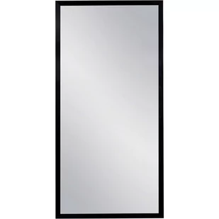Lustro łazienkowe prostokątne 40x80 cm czarna rama - Lustra - miniaturka - grafika 1