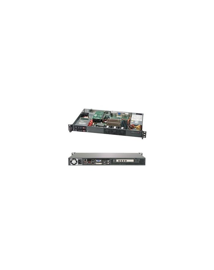 super micro computer SUPERMICRO Chassis Black 1U SC510FT w/ 203W Power Supply RoHS CSE-510FT-203B