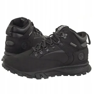 Buty Trekkingowe Skórzane Nubuk Męskie Timberland Czarne - Buty trekkingowe męskie - miniaturka - grafika 1