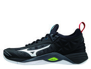 Koszykówka - Mizuno "BUTY MIZUNO WAVE MOMENTUM BLACK / WHITE / SAFETY YELLOW (V1GA191245)" V1GA191245 - miniaturka - grafika 1