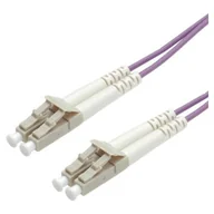 Kable miedziane - Roline LWL Cable 50/125m OM4 LC/LC violet 0,5m 21.15.8750 - miniaturka - grafika 1