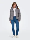 Kurtki damskie - ONLY Kurtka pikowana w kolorze szarym - miniaturka - grafika 1